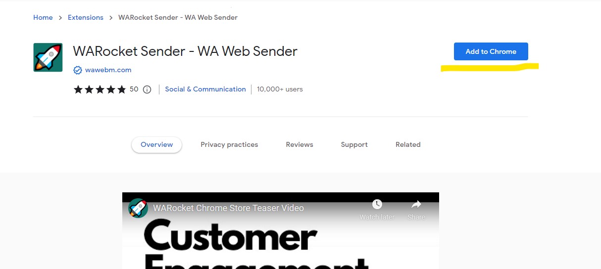 The screenshot above show the chrome extension page.